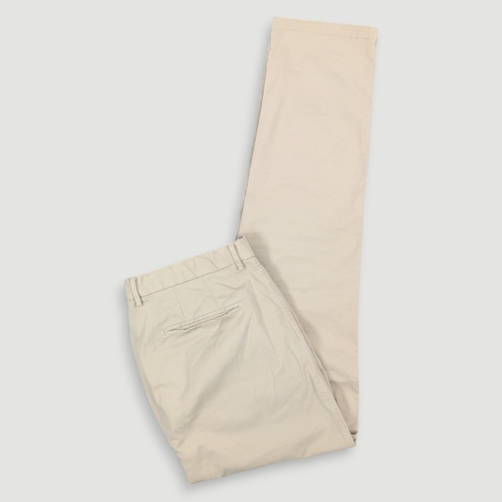 SuitSupply Porto Novo Chino Stretch Trousers Mens 36x32 Beige Business Casual